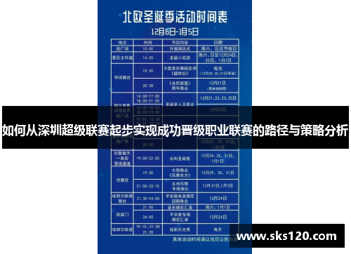 如何从深圳超级联赛起步实现成功晋级职业联赛的路径与策略分析 如何从深圳超级联赛起步实现成功晋级职业联赛的路径与策略分析